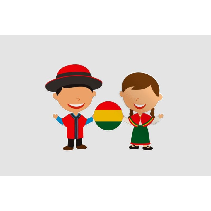 Bolivia Traditional Dress Sticker - DecalsHouse