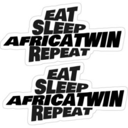 Honda Africa Twin Eat Sleep Repeat Stickers Decals - DecalsHouse