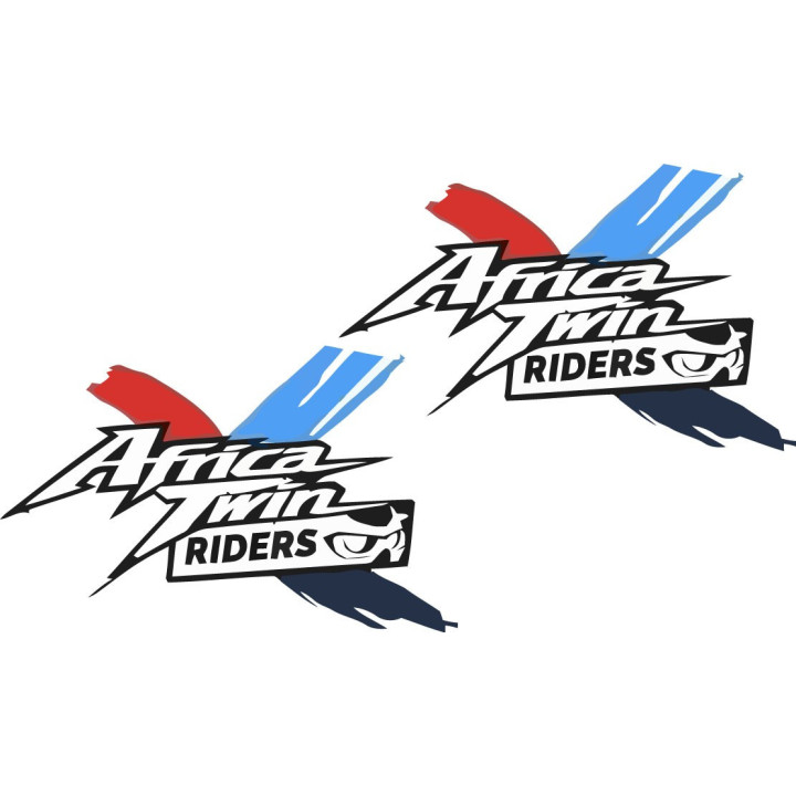 Honda Africa Twin Riders Stickers – ADV Motorcycle Decals (2-Pack) | DecalsHouse