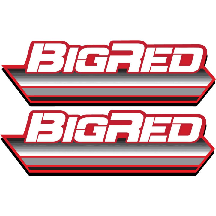 Honda Big Red ATV Stickers – Utility Off-Road Quad Decals (2-Pack)
