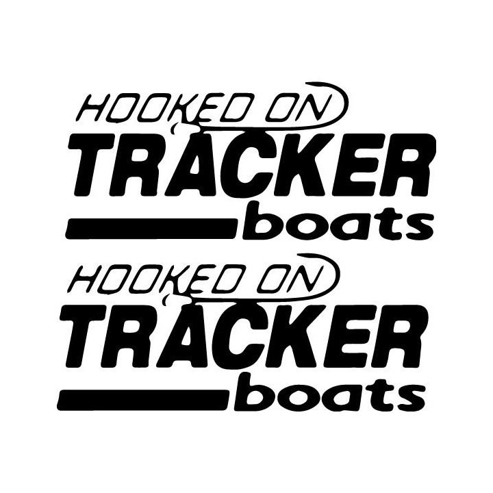 Buy Hooked On Tracker Boats Fishing Die Cut 2 Decal Sticker Online