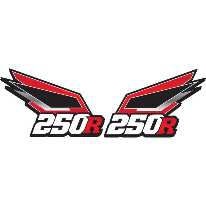 Honda Big Red 250r 2 Stickers Decals - DecalsHouse