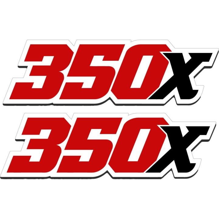 Honda Big Red 350X ATV Stickers – ATC Three Wheeler Decals (2-Pack)