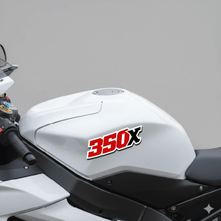 Honda Big Red 350X ATV Stickers – ATC Three Wheeler Decals (2-Pack)