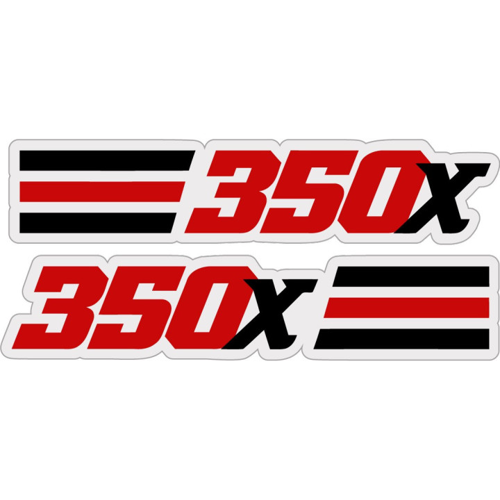 Honda Big Red 350x 4 Stickers Decals - DecalsHouse