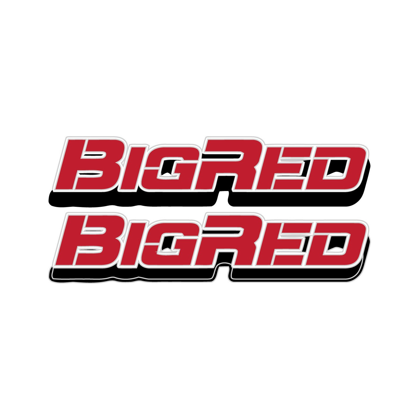 Honda Big Red Stickers Style 4 – MUV700 ATV Decals (2-Pack)