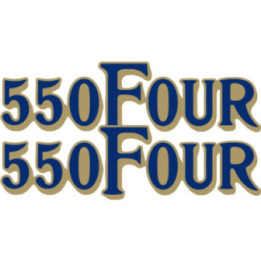 Honda CB550 Classic Stickers – Café Racer Restoration Vintage Decals (2-Pack)