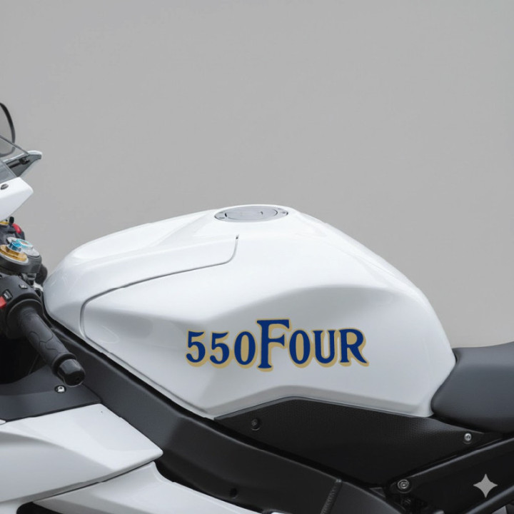 Honda CB550 Classic Stickers – Café Racer Restoration Vintage Decals (2-Pack)