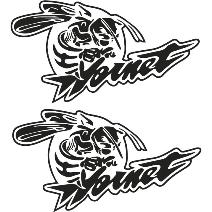 Honda Cb Hornet Logo Bee Style 2 Stickers Decals - DecalsHouse