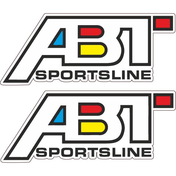2x Abt Sportsline Stickers...