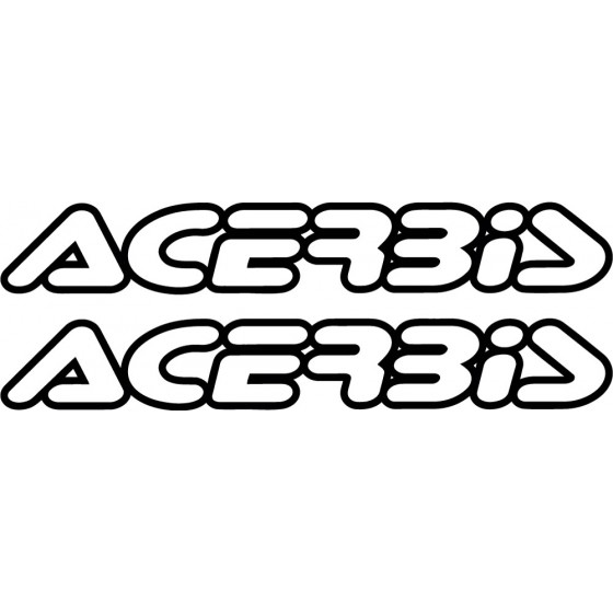 2x Acerbis Logo Style 9...