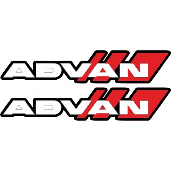 2x Advan Style 2 Stickers...