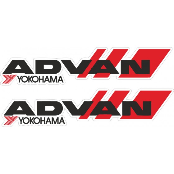 2x Advan Yokohama Stickers...