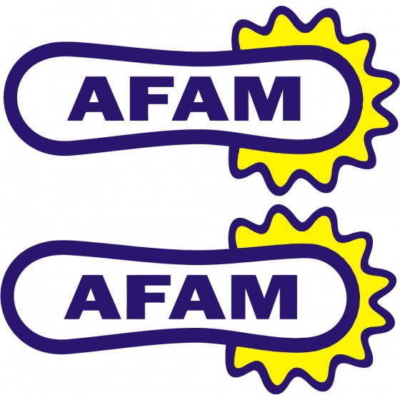 2x Afam Logo Stickers Decals