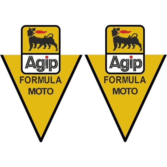 2x Agip Logo Formula Moto...