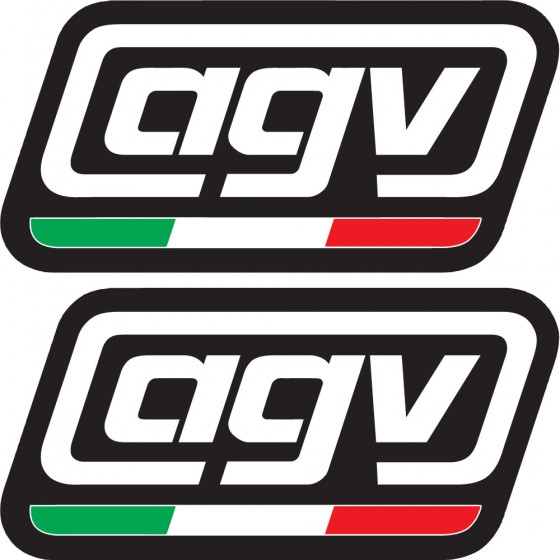 2x Agv Logo Style 2...