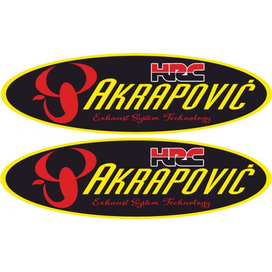 2x Akrapovic Logo Hrc...