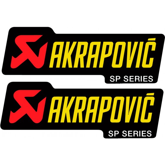 2x Akrapovic Logo Sp Series...
