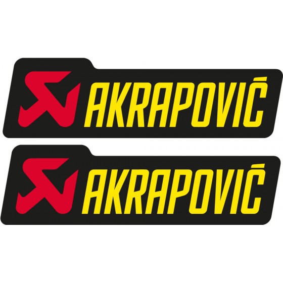 2x Akrapovic Logo Stickers...