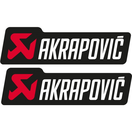 2x Akrapovic Logo Style 2...