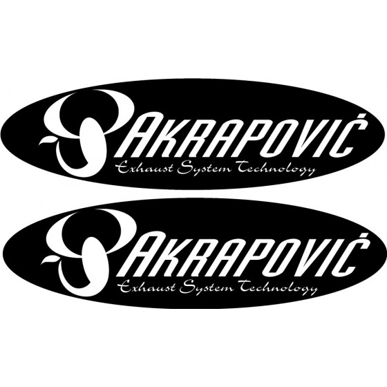 2x Akrapovic Logo Style 6...