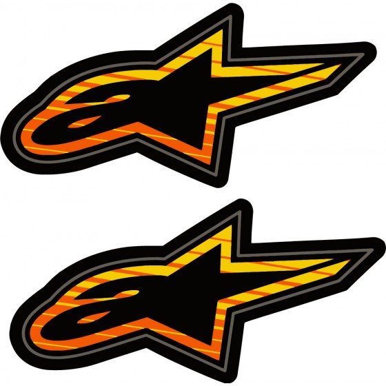 2x Alpinestars Logo Style 7...