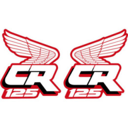 Honda Cr 125 Wings Style 2 Stickers Decals - DecalsHouse