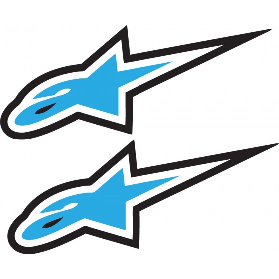 2x Alpinestars Logo Style 8...