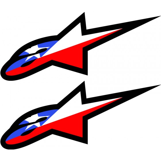 2x Alpinestars Logo Style 9...