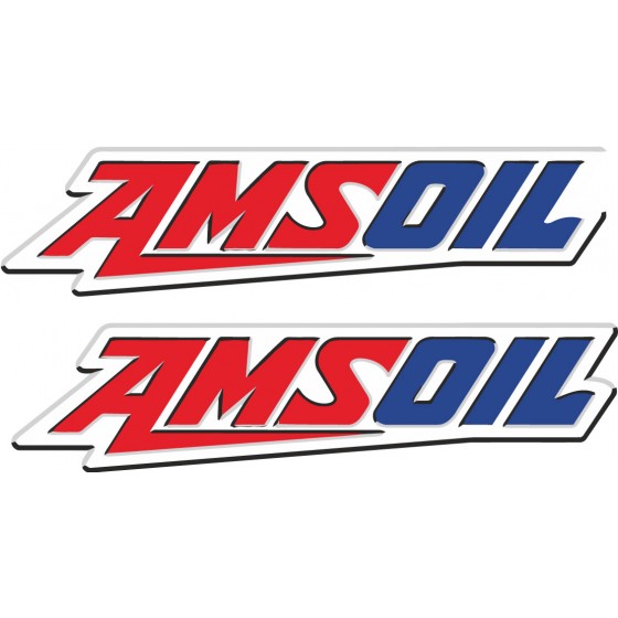 2x Amsoil Stickers Decals