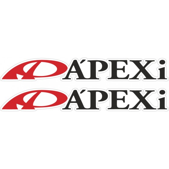 2x Apexi Stickers Decals