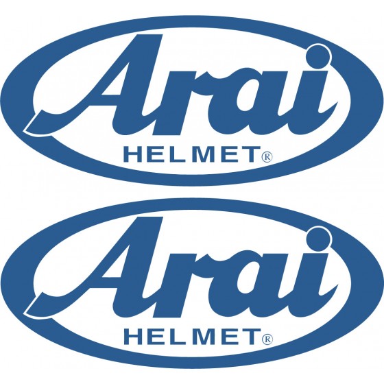 2x Arai Logo White And Blue...