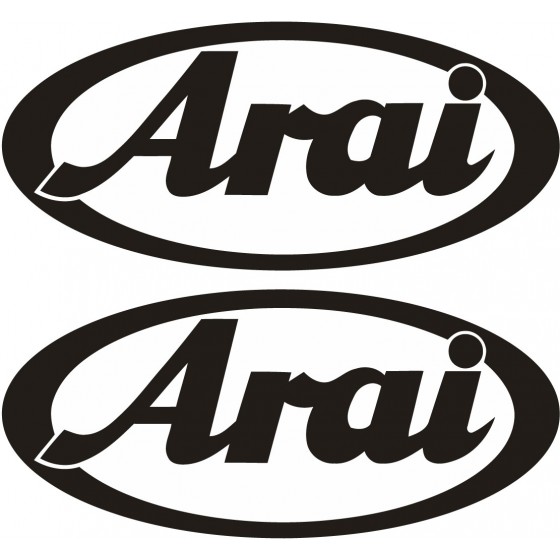 2x Arai Stickers Decals