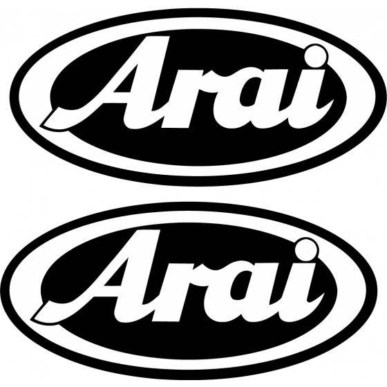 2x Arai Style 2 Stickers...