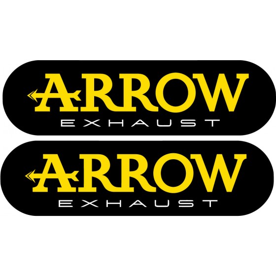 2x Arrow Exhaust Logo Style...