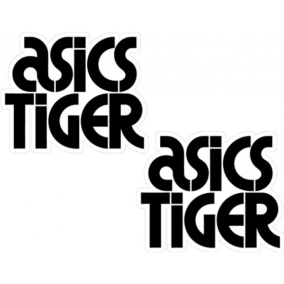2x Asics Tiger Stickers Decals