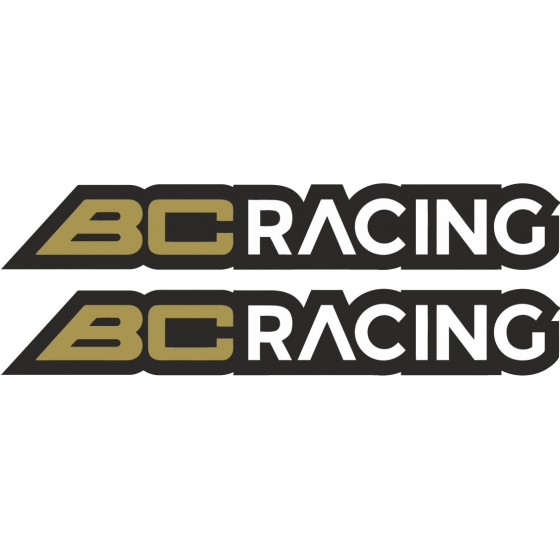 2x Bc Racing Stickers Decals