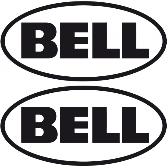 2x Bell Stickers Decals