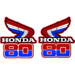 Honda CR80R Wings Style 2 Stickers – Mini MX Motocross Decals (2-Pack)