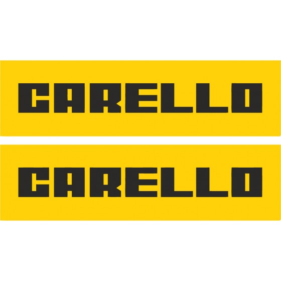 2x Carello Stickers Decals