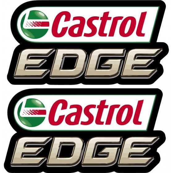 2x Castrol Edge Stickers...