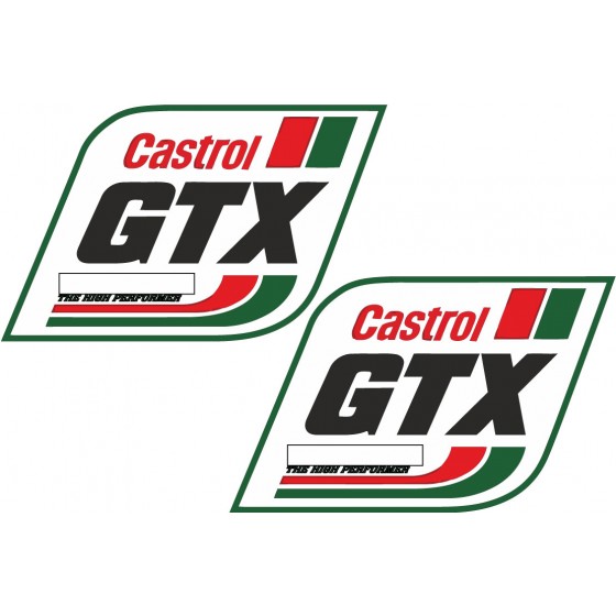 2x Castrol Gtx Dh Stickers...