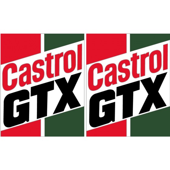 2x Castrol Gtx Stickers Decals