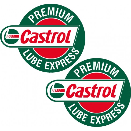 2x Castrol Premium Stickers...