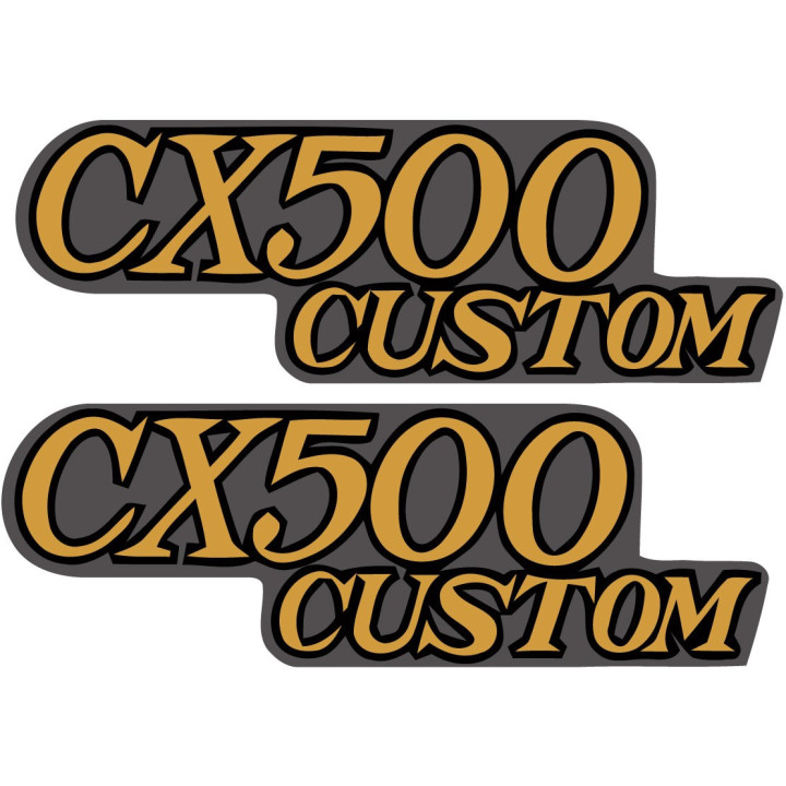 Honda CX500 Custom Stickers – Café Racer Tank Decals (2-Pack)
