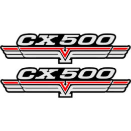 Honda CX500 Vintage Stickers – Classic Motorcycle Panel Decals (2-Pack)
