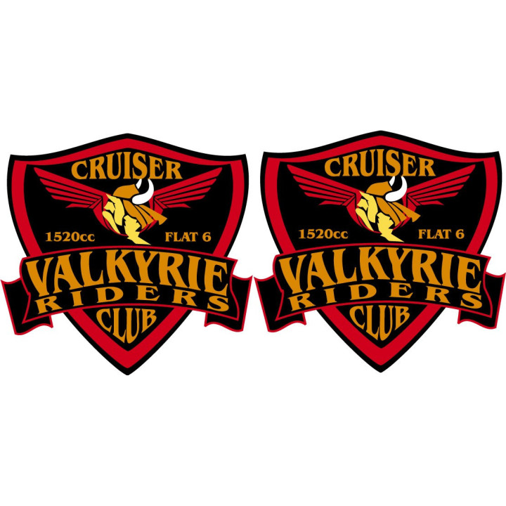 Honda F6C Valkyrie Stickers – GL1500 Flat-Six Cruiser Decals (2-Pack)