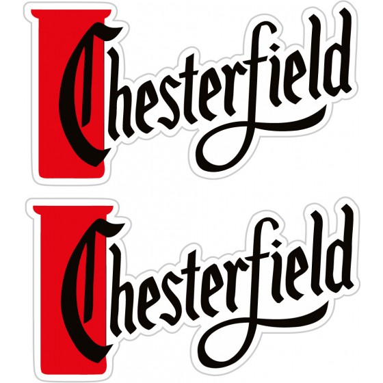 2x Chesterfield Stickers...