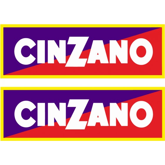 2x Cinzano Stickers Decals