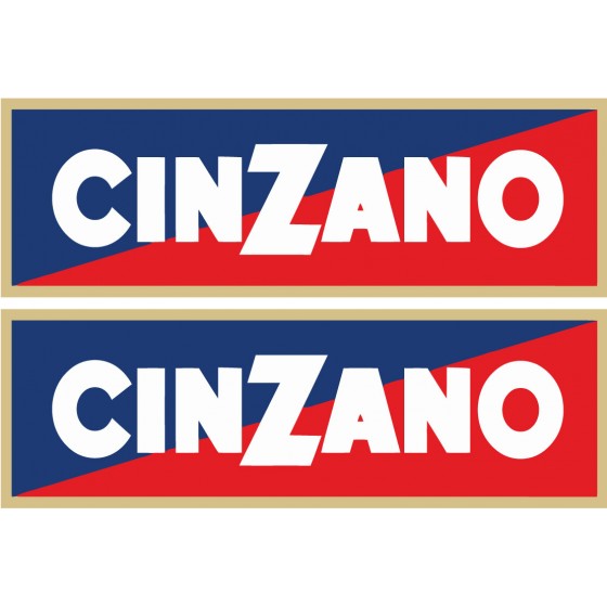 2x Cinzano Style 2 Stickers...
